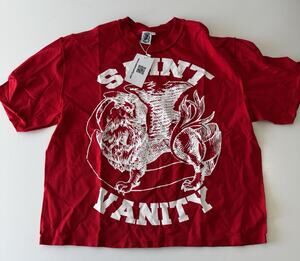 Saint Vanity Griffin Tee Red Mens Large